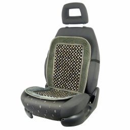 Husa scaun auto fata cu bile din lemn si velur Deluxe Carpoint