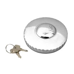 Buson rezervor camion Ø60 mm cu cheie, cromat, pentru sistem baioneta