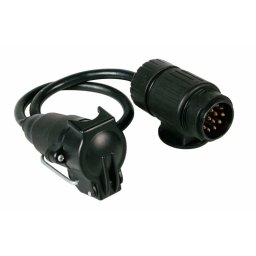 Adaptor priza remorca 13 la 7 pini cu cablu 40 cm, 12V Lampa
