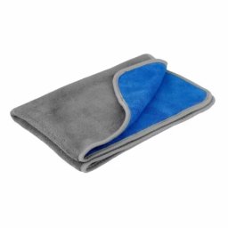 Laveta din microfibra cu fata dubla Premium 40x70 cm, gri/albastru