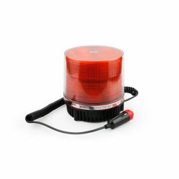 Girofar stroboscopic LED galben cu magnet si alimentare 12V Amio