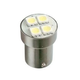 Bec LED P21W BA15s 24V alb 6500K, 4 SMD, pentru utilizare interioara