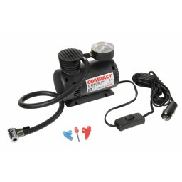 Compresor aer auto compact 12V cu manometru si adaptoare Lampa