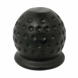 Ornament protectie carlig remorcare tip minge de golf, negru, PVC