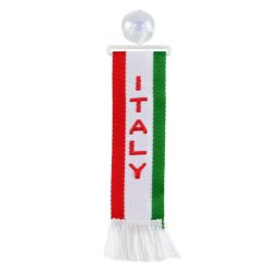 Fanion auto mic cu ventuza pentru parbriz, steag Italia