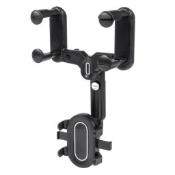 Suport telefon auto pentru oglinda retrovizoare, rotire 360°, universal