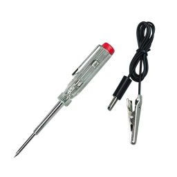 Tester tensiune auto 6-12V tip creion cu clema, Lampa