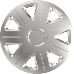 Capace roti auto Master argintii 15 inch, set 4 bucati din ABS