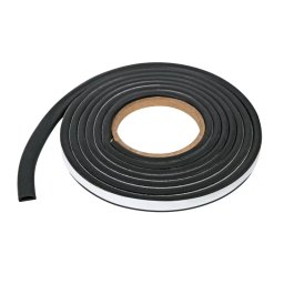 Cheder cauciucat universal cu adeziv 310 cm, 14x9 mm, negru