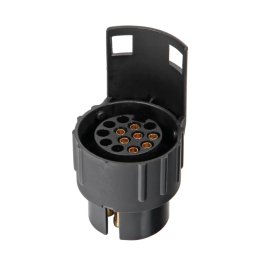 Adaptor priza remorca 7 la 13 pini, 12V, negru, Lampa