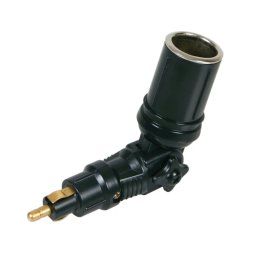 Adaptor priza bricheta DIN la standard, articulatie pivotanta, 12/24V 8A