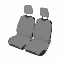 Huse scaun fata auto tip maieu cu tetiere, set 2 bucati, gri