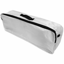 Geanta organizatoare pentru portbagaj Cridem, alb/negru, 49x16x16 cm