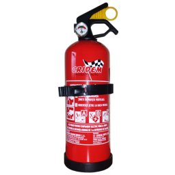 Stingator auto cu pulbere ABC 1 kg Cridem, manometru si suport inclus