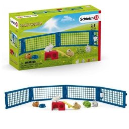 Schleich: Set de joacă Țarc pentru iepuri și porcușori de Guineea - 42500