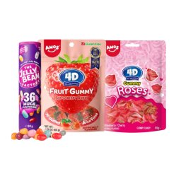 Set Jeleuri 4D Capsuni – Amos și Jelly Beans 36 Arome 90g