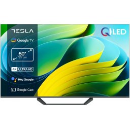 Televizor smart Tesla - Q50E655GUS, 50inch, 4K, QLED, UltraHD, HDR10, Dolby vision, Google TV, gri
