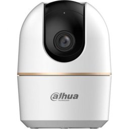 Camera de supraveghere WiFi de interior Dahua DH‑H2A, Pan/Tilt 360°, 2MP 1080p, Vedere nocturnă IR 10 m, Detecție AI persoane, Urmărire automată, Comunicare bidirecțională, Alarmă sunete anormale, Mod confidențialitate, H.265, Slot microSD