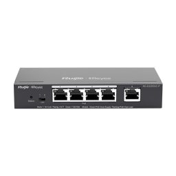 Switch 4 porturi PoE+ RJ45 Gigabit, 1 port uplink RJ45 Gigabit, L2 Cloud Management - Ruijie RG-ES205GC-P