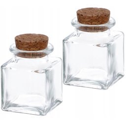 Dop de sticlă pentru borcane de condimente de 55 ml - 2 buc.