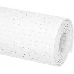 Rattan panou de gard din rattan scut 19x255 cm alb kotarbau