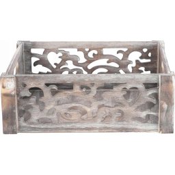 Openwork caseta 28 cutie cutie de lemn decorare container