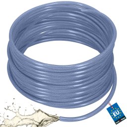 Furtun tehnic din PVC armat pentru apă, aer și substanțe chimice 10 x 2,5 mm 50 m