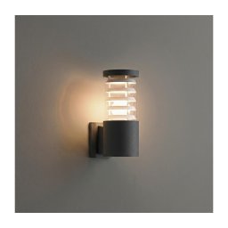 Ideal Lux - Aplică de perete pentru exterior TRONCO 1xE27/42W/230V IP44 antracit