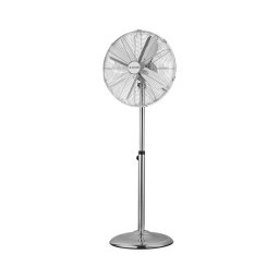 ZEVENTI - Ventilator de podea FLOW, 50 W/230 V, 125 cm, crom lucios + telecomandă