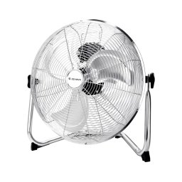 ZEVENTI - Ventilator de podea FLOW, 60 W/230 V, 44,5 cm, crom lucios