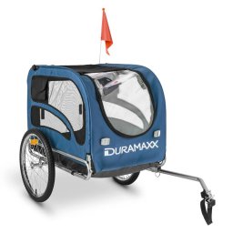 DURAMAXX KingRexTrailer Remorca 250L 40 kg țeavă de oțel,negru și albastru (BCT1-King-Rex-III)