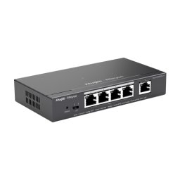 Switch 4 porturi PoE+ RJ45 Gigabit, 1 port uplink RJ45 Gigabit, L2 Cloud Management - Ruijie RG-ES205GC-P