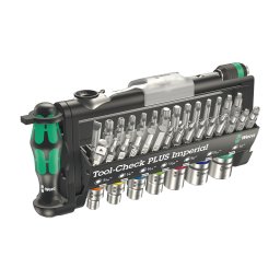Trusa WERA Tool-Check PLUS Imperial 1 cu clichet Zyklop Mini 1 4, ³, biti E i tubulare A n inch 39 piese 05049060001