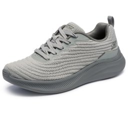 Pantofi sport damă Skechers gri cu Memory Foam Bobs Moda Flex-Mello 117731 Sage
