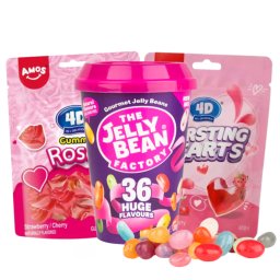 Pachet Jeleuri Inimioare – Amos Hearts, Roses și Jelly Beans 36 Arome 200g