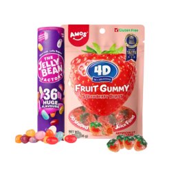 Jeleuri Peelerz și Jelly Beans – Dulciuri Copii Capsuni Amos 4D și 36 Arome