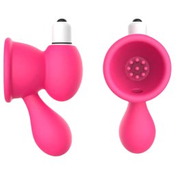 Aixiasia Bobo - vibrator suptor pentru sfârcuri - silicon roz