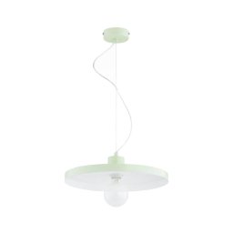 Candelabru suspendat pe cablu ETERI 1xE27/15W/230V, verde mentă