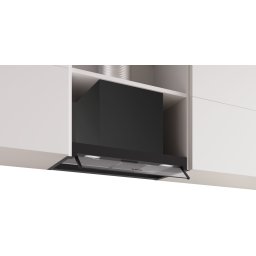 DBB65CC60 Seria 4, Hotă complet integrabilă, 60 cm, sticlă transparentă, Matt black