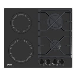 Plita Vitroceramica Samus PSVG-622BG1 | 60cm, 4 Zone, Touch Control, Negru