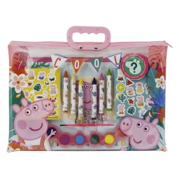 Set de desen Peppa Pig cu gentuta creativa si accesorii