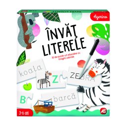 Joc educativ Invata literele cu puzzle si scriere, 3-6 ani