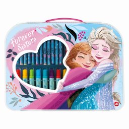 Gentuta pentru desen Frozen, set creativ cu 34 piese pentru copii