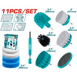 Set 11 perii pentru curatare TOTAL, compatibile cu bormasina si autofiletanta