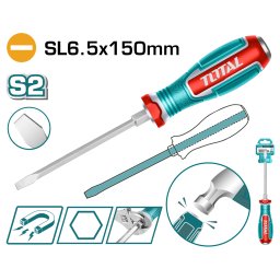 Surubelnita dreapta de impact TOTAL SL6.5x150 mm, otel S2