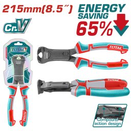 Cleste taietor TOTAL 215 mm (8,5 inch) Cr-V cu actiune compusa