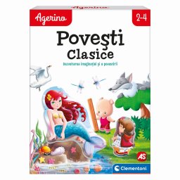 Joc educativ Agerino Povesti Clasice cu cartonase mari, 2 ani+
