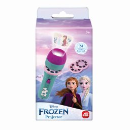 Mini proiector Frozen 2 pentru copii, cu 3 discuri si 24 imagini
