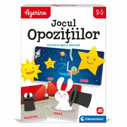 Joc educativ Agerino - Jocul Opozitiilor, puzzle antonime copii 3+