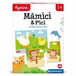 Joc educativ Agerino Mamici si Pici cu animale, 2-4 ani